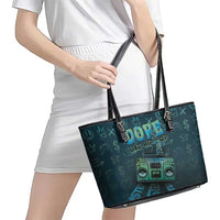 Dope Like Hip Hop Leather Tote Bag Hiphop Graffiti Style - Wonder Print Shop