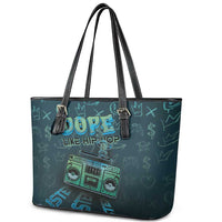 Dope Like Hip Hop Leather Tote Bag Hiphop Graffiti Style - Wonder Print Shop