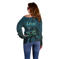 Dope Like Hip Hop Off Shoulder Sweater Hiphop Graffiti Style - Wonder Print Shop