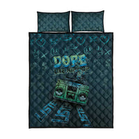 Dope Like Hip Hop Quilt Bed Set Hiphop Graffiti Style - Wonder Print Shop
