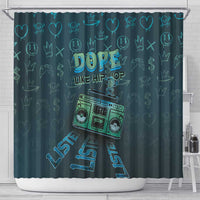 Dope Like Hip Hop Shower Curtain Hiphop Graffiti Style - Wonder Print Shop