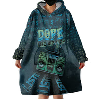 Dope Like Hip Hop Wearable Blanket Hoodie Hiphop Graffiti Style - Wonder Print Shop