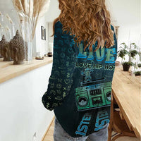 Dope Like Hip Hop Women Casual Shirt Hiphop Graffiti Style - Wonder Print Shop