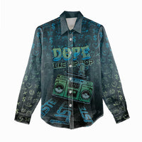 Dope Like Hip Hop Women Casual Shirt Hiphop Graffiti Style - Wonder Print Shop