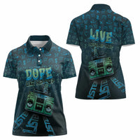 Dope Like Hip Hop Women Polo Shirt Hiphop Graffiti Style - Wonder Print Shop