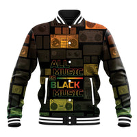 Black Music Month Baseball Jacket All Music Is Black Music - Wonder Print Shop