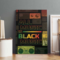 Black Music Month Canvas Wall Art All Music Is Black Music - Wonder Print Shop