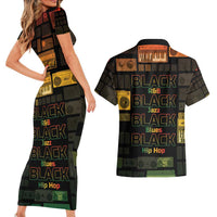 Black Music Month Couples Matching Short Sleeve Bodycon Dress and Hawaiian Shirt All Music Is Black Music - Wonder Print Shop