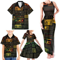 Black Music Month Family Matching Tank Maxi Dress and Hawaiian Shirt All Music Is Black Music - Wonder Print Shop