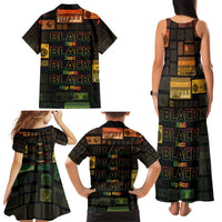 Black Music Month Family Matching Tank Maxi Dress and Hawaiian Shirt All Music Is Black Music - Wonder Print Shop