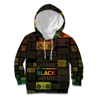 Black Music Month Kid Hoodie All Music Is Black Music - Wonder Print Shop