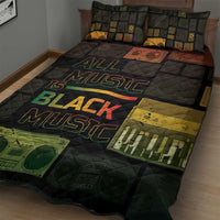 Black Music Month Quilt Bed Set All Music Is Black Music - Wonder Print Shop
