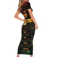 Black Music Month Short Sleeve Bodycon Dress All Music Is Black Music - Wonder Print Shop
