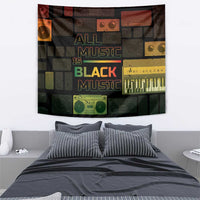 Black Music Month Tapestry All Music Is Black Music - Wonder Print Shop