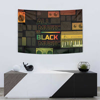 Black Music Month Tapestry All Music Is Black Music - Wonder Print Shop