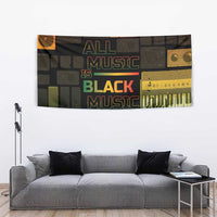 Black Music Month Tapestry All Music Is Black Music - Wonder Print Shop