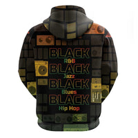 Black Music Month Zip Hoodie All Music Is Black Music - Wonder Print Shop