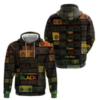 Black Music Month Zip Hoodie All Music Is Black Music - Wonder Print Shop