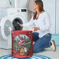 Happy Canada Day Laundry Basket Cute Wildlife Animals Maple Leaf