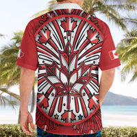 Happy Canada Day Hawaiian Shirt Cute Wildlife Animals Maple Leaf
