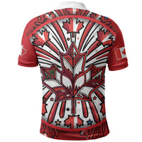 Happy Canada Day Polo Shirt Cute Wildlife Animals Maple Leaf