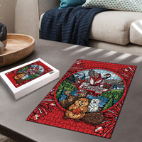Happy Canada Day Puzzle Cute Wildlife Animals Maple Leaf