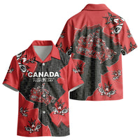 Canada National Indigenous Peoples Day Kid Hawaiian Shirt Red Map Haida Totem Patterns DT05