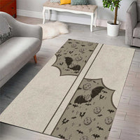 Western Gothic Yoke Area Rug Bat And Stars - Wonder Print Shop