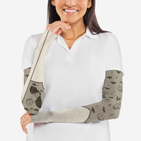 Western Gothic Yoke Arm Sleeves Bat And Stars - Wonder Print Shop