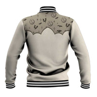 Western Gothic Yoke Baseball Jacket Bat And Stars - Wonder Print Shop