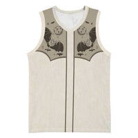 Western Gothic Yoke Basketball Jersey Bat And Stars - Wonder Print Shop