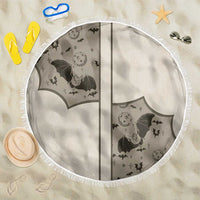Western Gothic Yoke Beach Blanket Bat And Stars - Wonder Print Shop