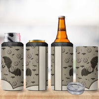 Western Gothic Yoke 4 in 1 Can Cooler Tumbler Bat And Stars - Wonder Print Shop