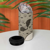 Western Gothic Yoke 4 in 1 Can Cooler Tumbler Bat And Stars - Wonder Print Shop