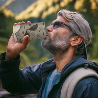 Western Gothic Yoke 4 in 1 Can Cooler Tumbler Bat And Stars - Wonder Print Shop