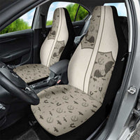 Western Gothic Yoke Car Seat Cover Bat And Stars - Wonder Print Shop