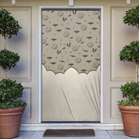 Western Gothic Yoke Door Cover Bat And Stars - Wonder Print Shop