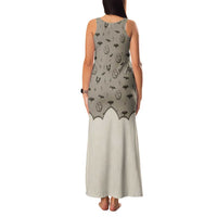 Western Gothic Yoke Family Matching Tank Maxi Dress and Hawaiian Shirt Bat And Stars - Wonder Print Shop