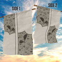 Western Gothic Yoke Garden Flag Bat And Stars - Wonder Print Shop