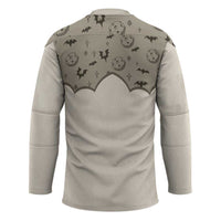 Western Gothic Yoke Hockey Jersey Bat And Stars - Wonder Print Shop