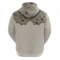 Western Gothic Yoke Hoodie Bat And Stars - Wonder Print Shop
