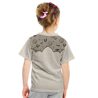 Western Gothic Yoke Kid T Shirt Bat And Stars - Wonder Print Shop