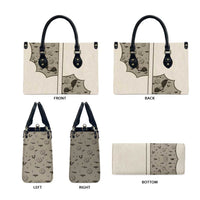 Western Gothic Yoke Leather Bag Bat And Stars - Wonder Print Shop