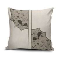 Western Gothic Yoke Pillow Cover Bat And Stars - Wonder Print Shop