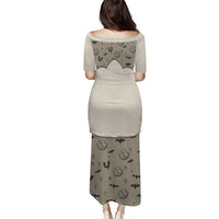 Western Gothic Yoke Puletasi Bat And Stars - Wonder Print Shop