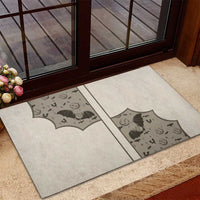 Western Gothic Yoke Rubber Doormat Bat And Stars - Wonder Print Shop