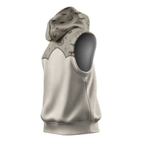 Western Gothic Yoke Sleeveless Hoodie Bat And Stars - Wonder Print Shop