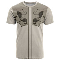 Western Gothic Yoke T Shirt Bat And Stars - Wonder Print Shop