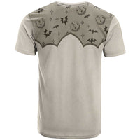 Western Gothic Yoke T Shirt Bat And Stars - Wonder Print Shop