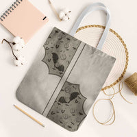 Western Gothic Yoke Tote Bag Bat And Stars - Wonder Print Shop